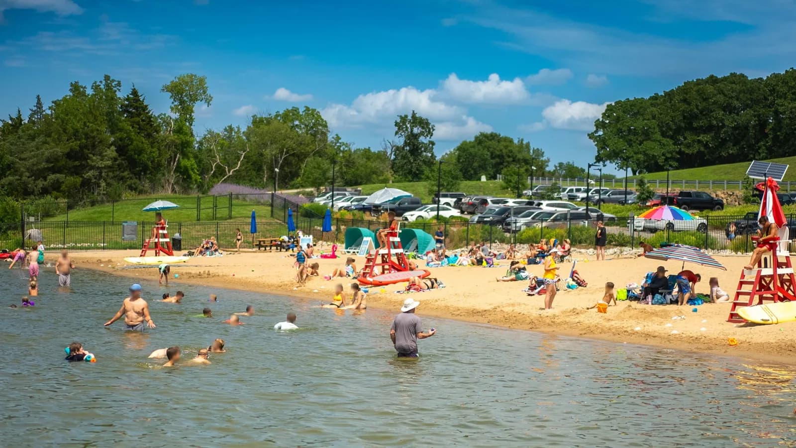 Lake Olathe Swim Beach swimming hole near Olathe, Kansas