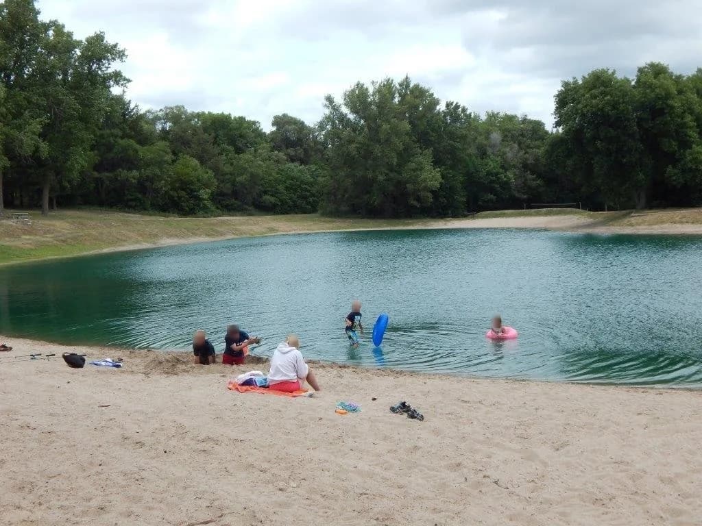 Cottonmill Park swimming hole near Kearney, Nebraska