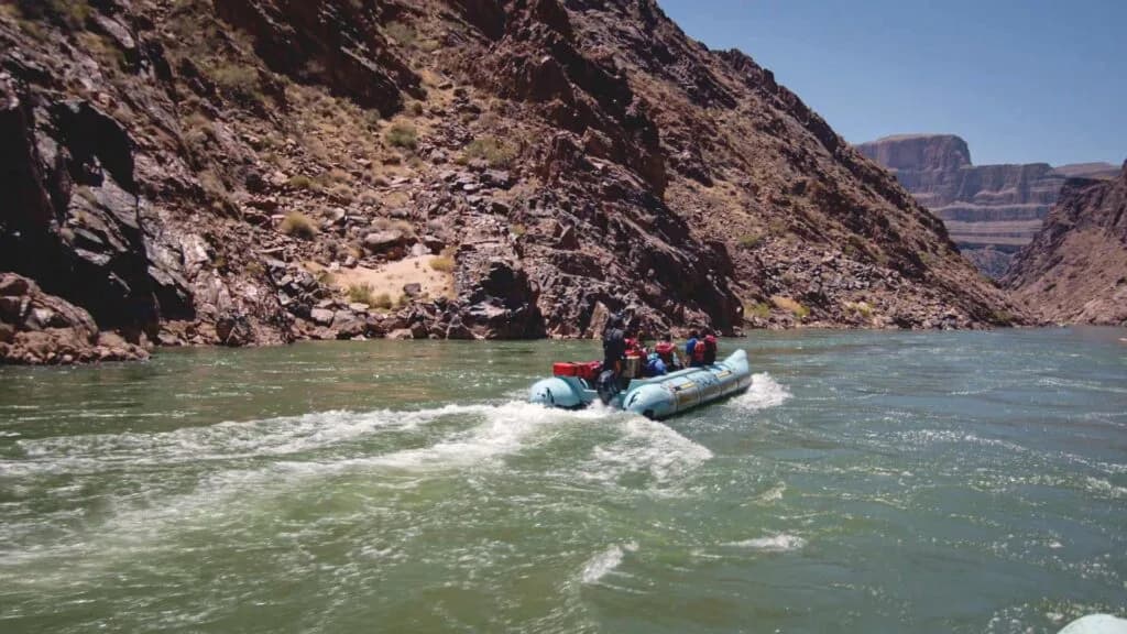 Diamond Creek Beach swimming hole near Peach Springs, Arizona