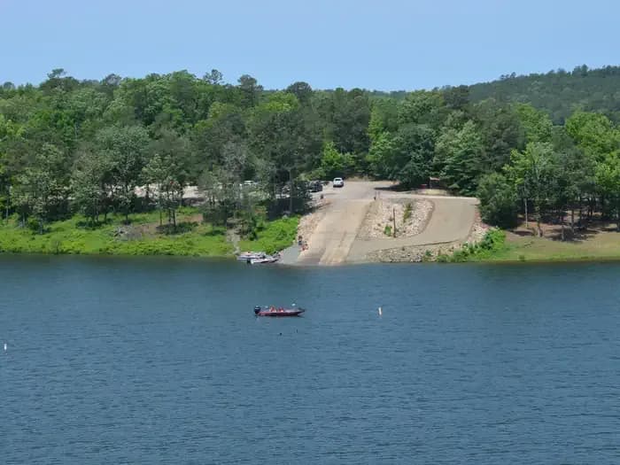 Oak Grove Swim Beach swimming hole near De Queen, Arkansas