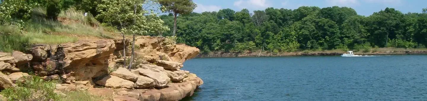 Laurel Branch Beach swimming hole near McDaniels, Kentucky