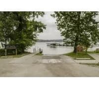 Clear Lake Public Beach swimming hole near Fremont, Indiana
