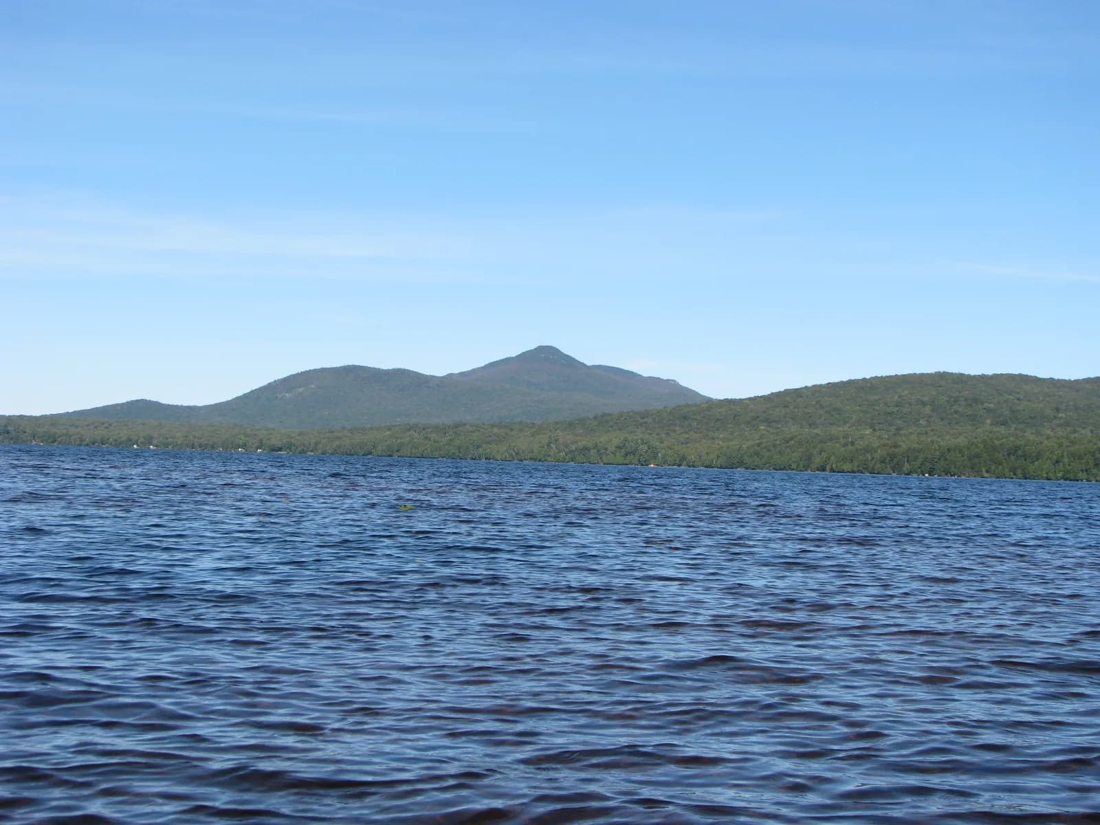 Meacham Lake Campground swimming hole near Malone, New York