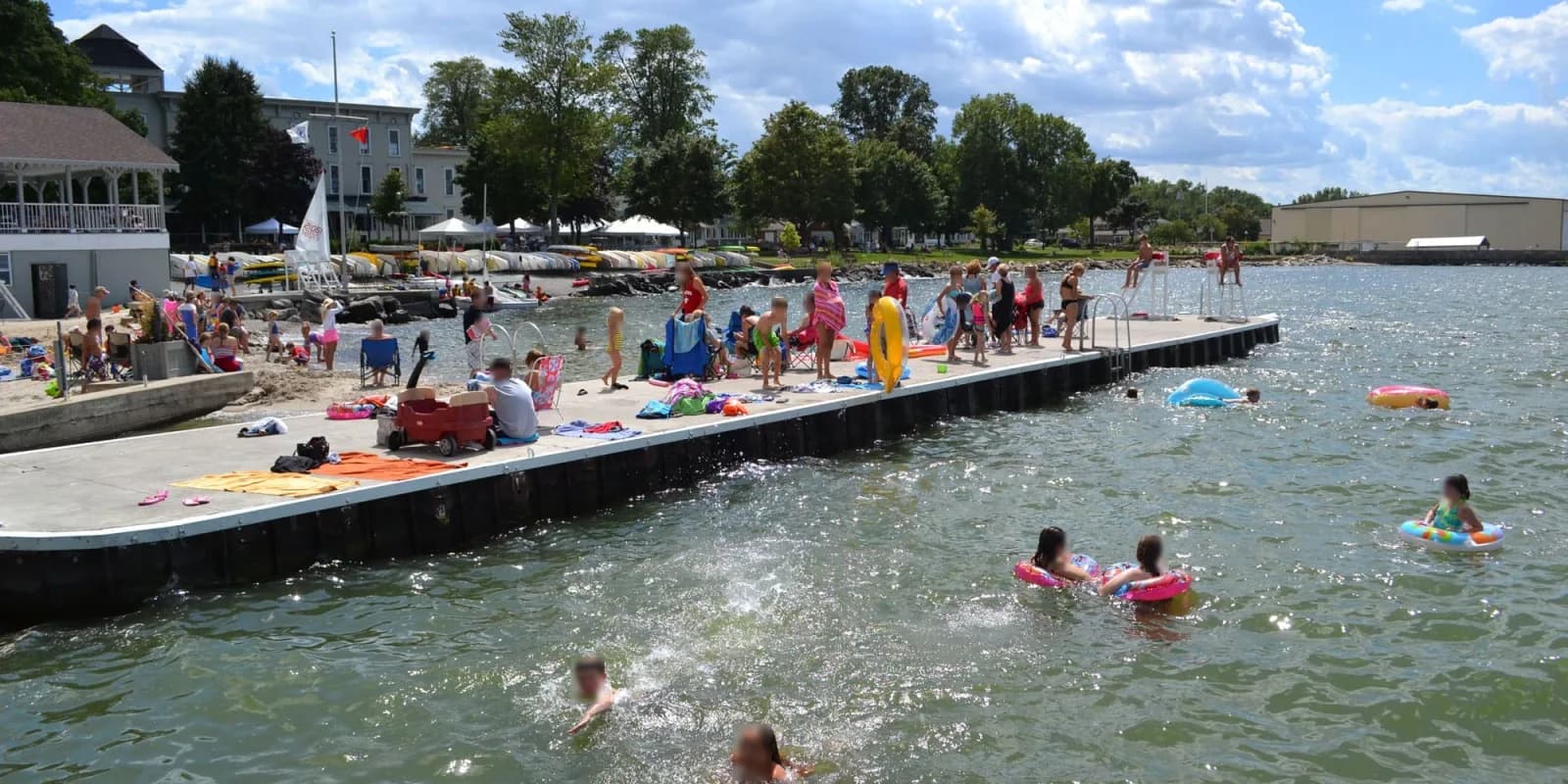 Lakeside Dock swimming hole near Lakeside Marblehead, Ohio