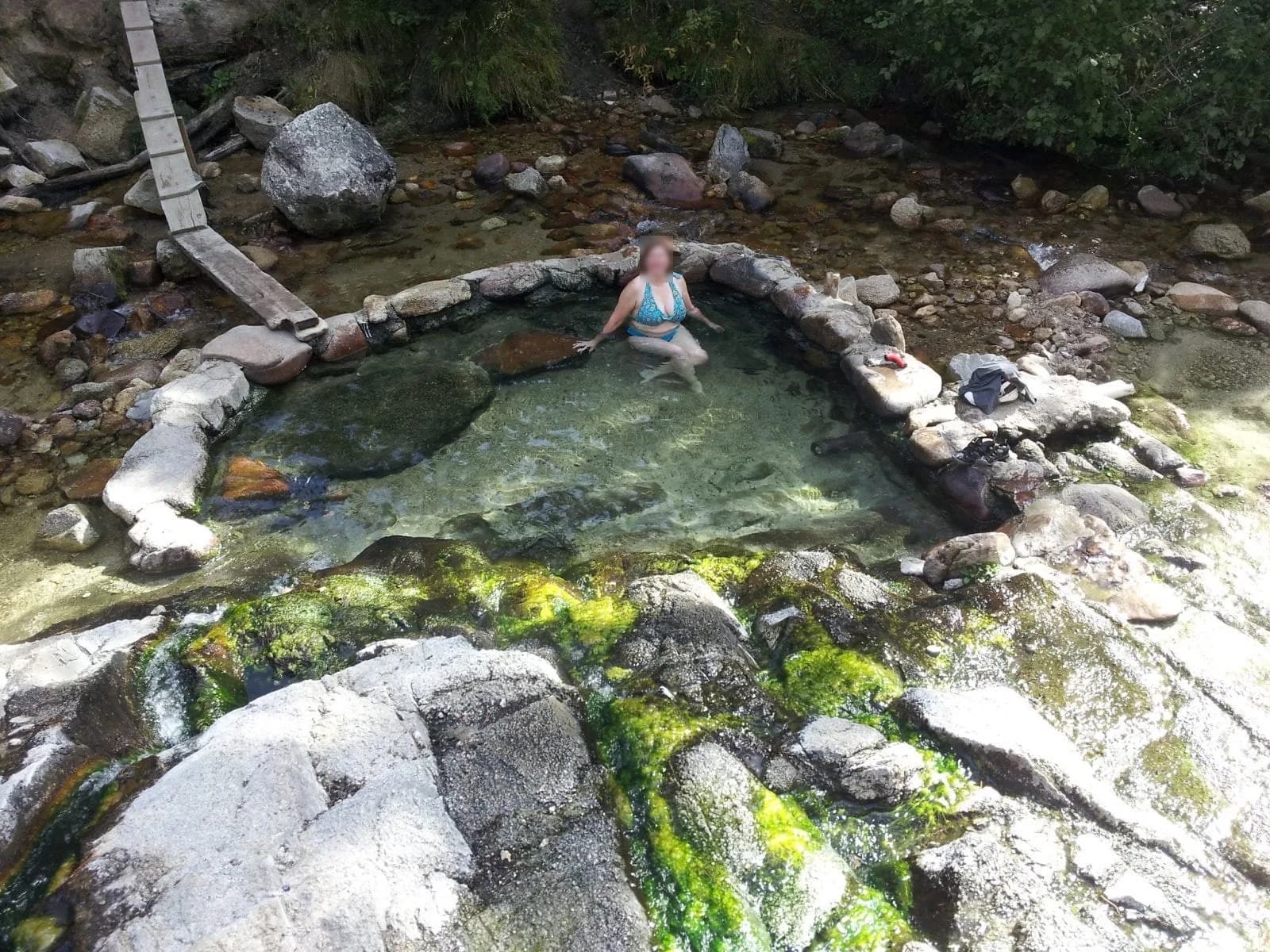 Trail Creek Hot Springs swimming hole near Cascade, Idaho