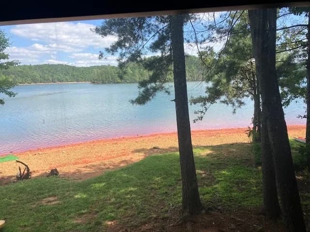Goose Point Park swimming hole near Bassett, Virginia
