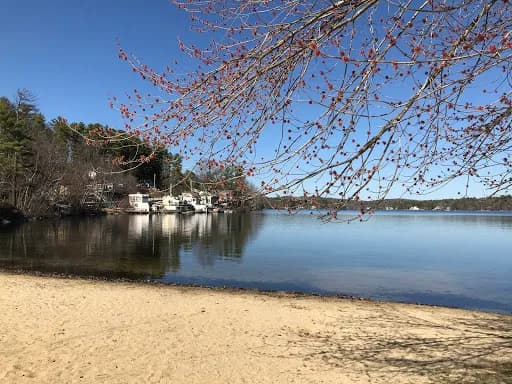 Windham Town Beach swimming hole near Windham, New Hampshire
