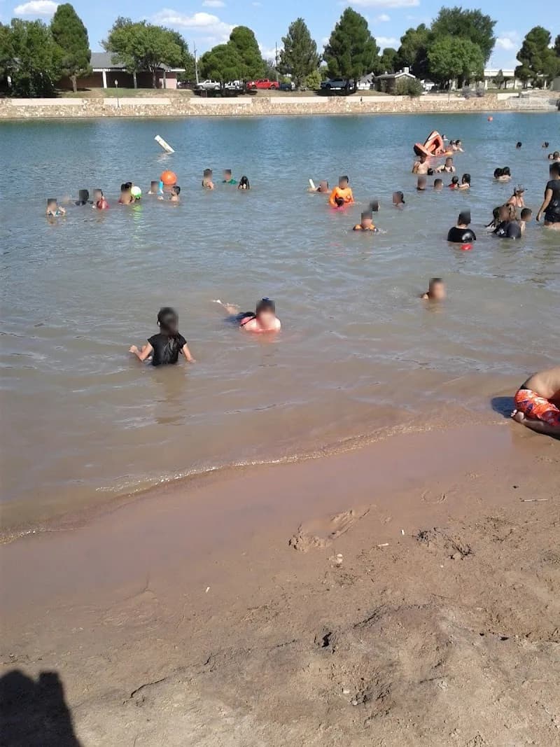 Lake Carlsbad Beach Park swimming hole near Carlsbad, New Mexico