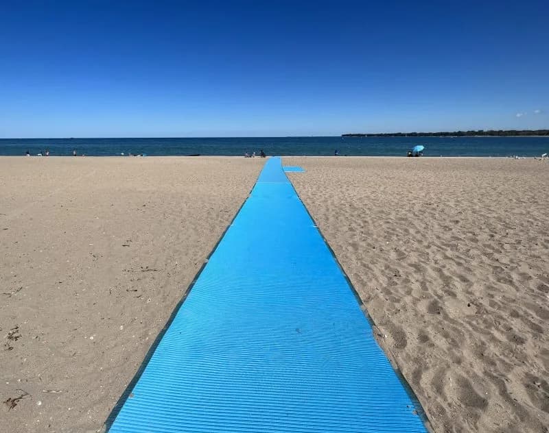 Lighthouse Beach swimming hole near Port Huron, Michigan