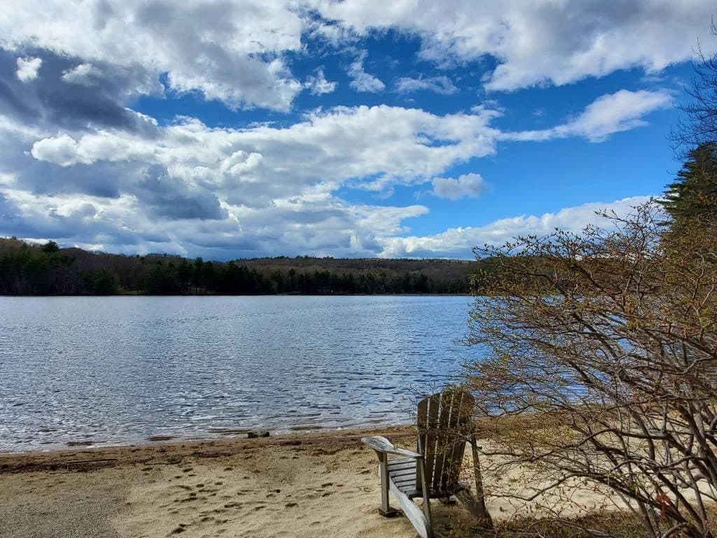 Harrisville Pond swimming hole near Harrisville, New Hampshire