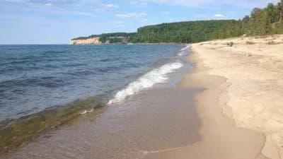 Miners Beach swimming hole near Shingleton, Michigan