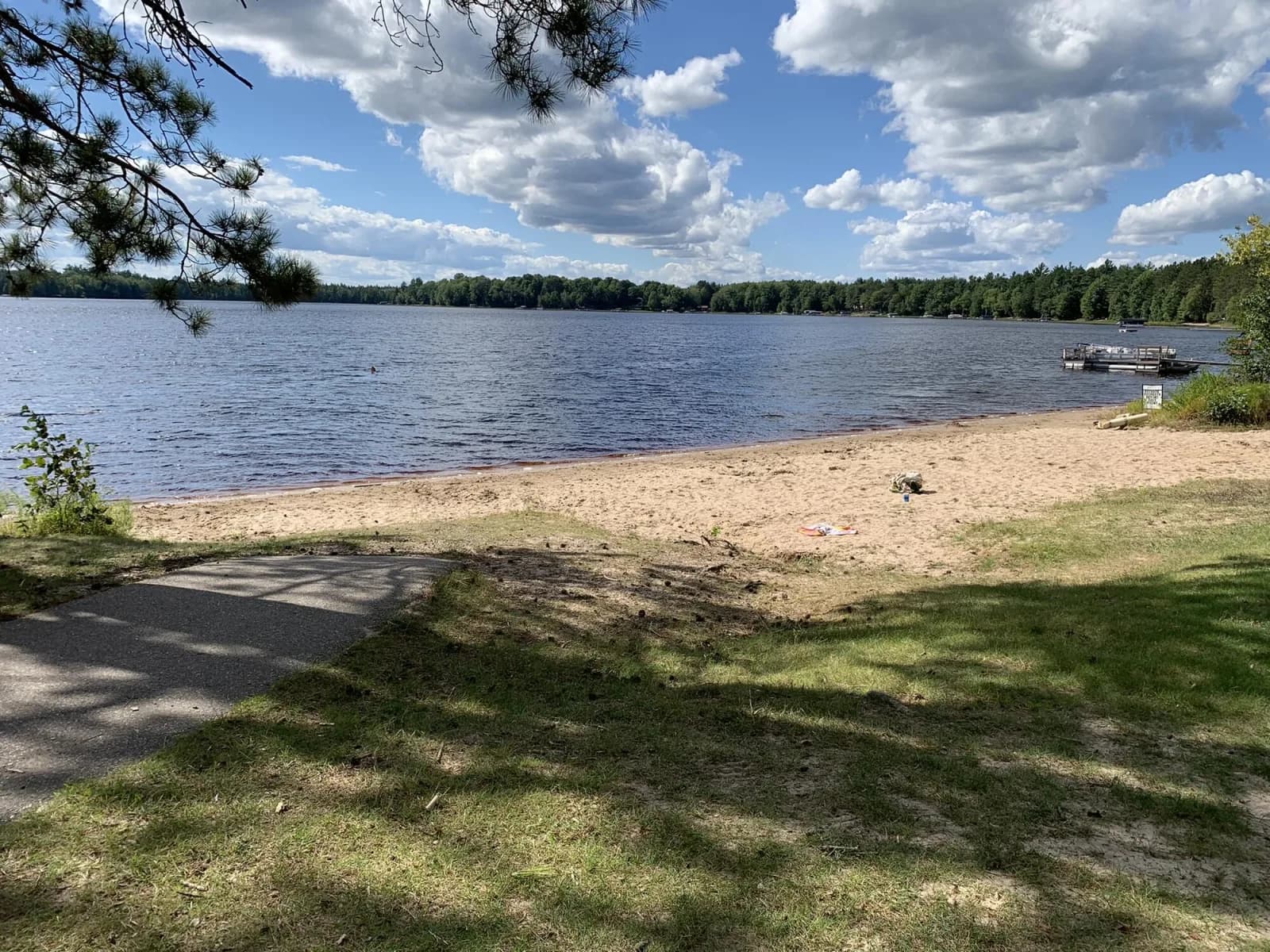 Summit Lake Public Beach swimming hole near Summit Lake, Wisconsin