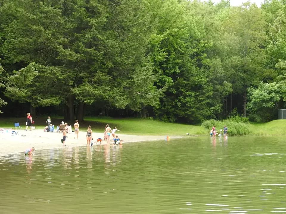 Margaret Lindley Park swimming hole near Williamstown, Massachusetts