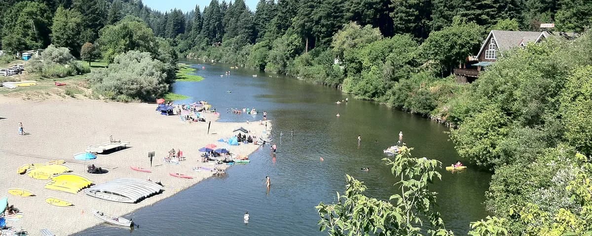 Monte Rio Recreation & Park District swimming hole near Monte Rio, California