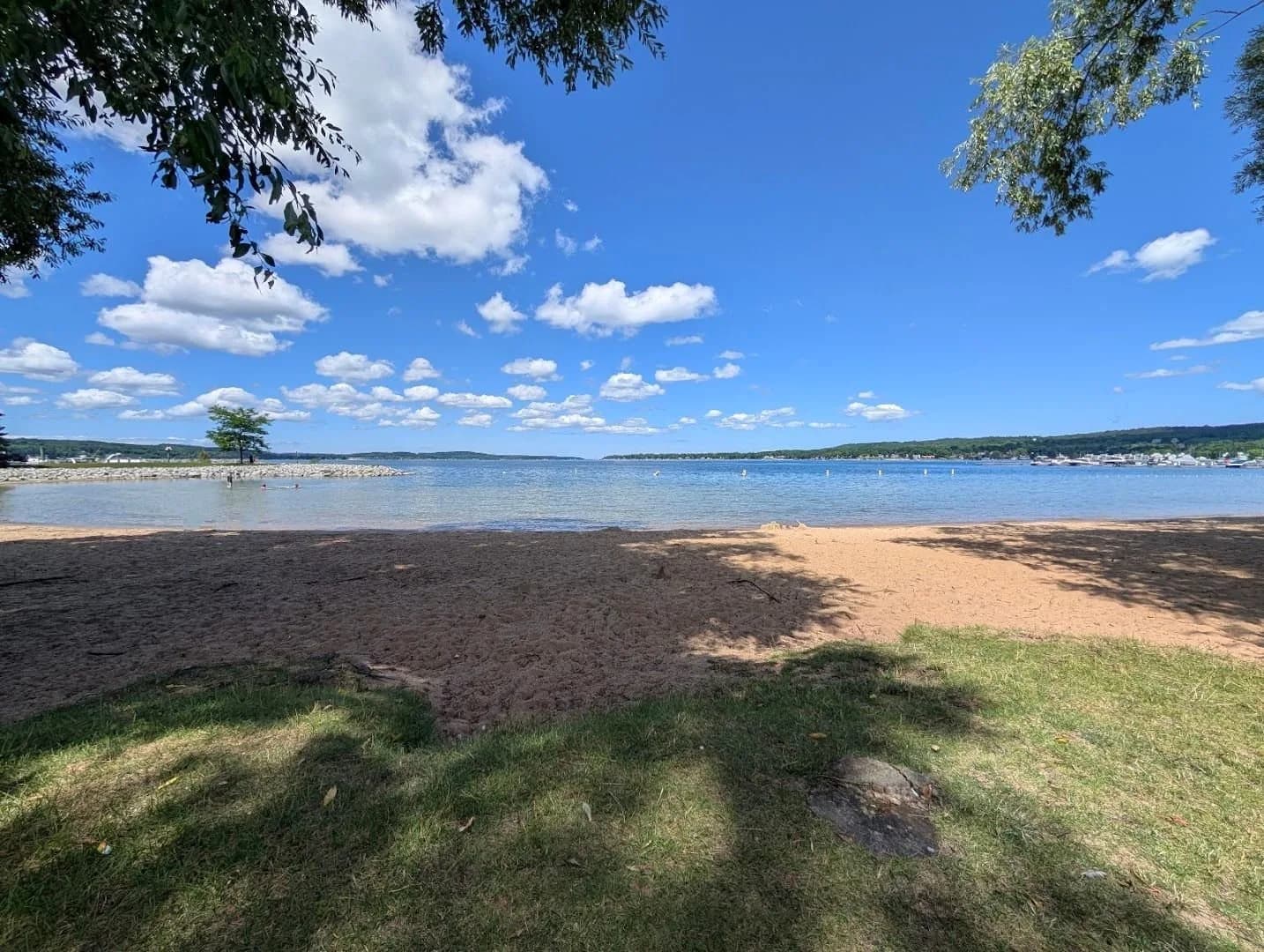Peninsula Beach swimming hole near Boyne City, Michigan