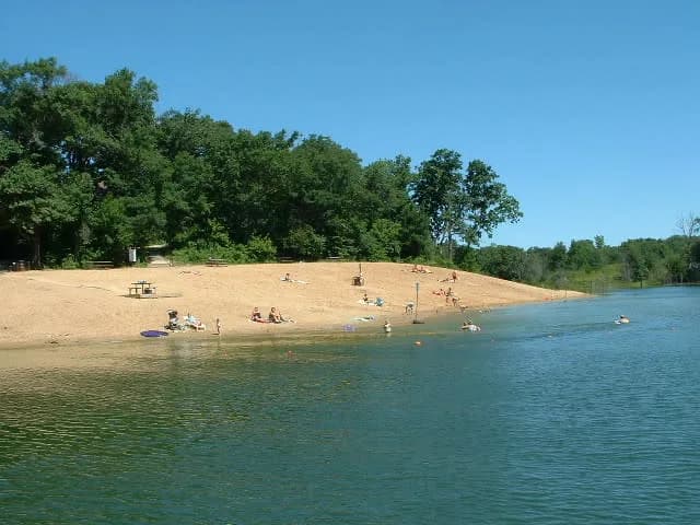 Chester Woods Swimming Beach swimming hole near Eyota, Minnesota