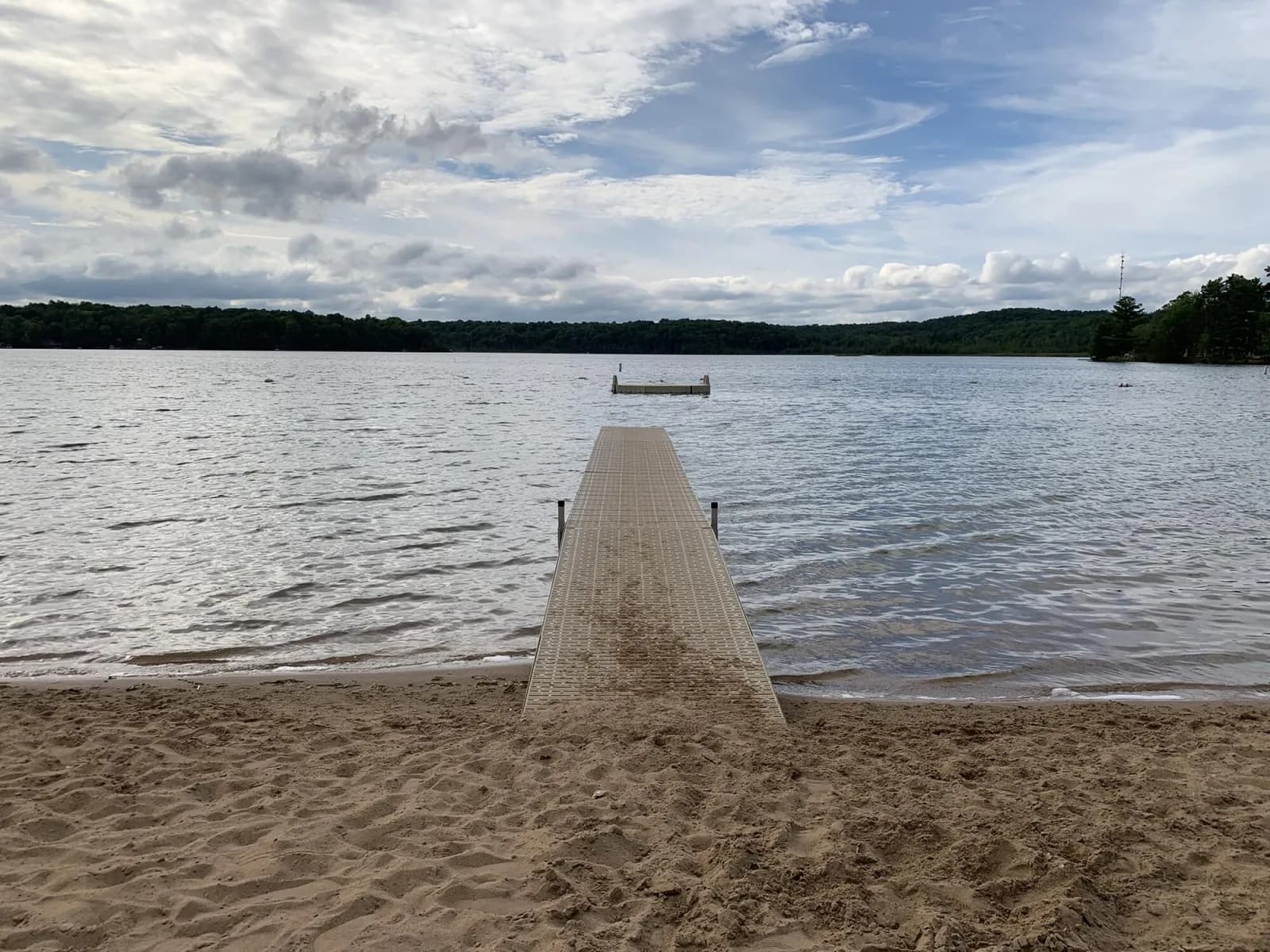 White Lake Beach swimming hole near White Lake, Wisconsin
