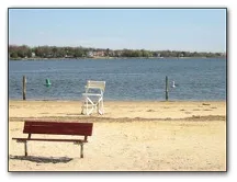 Maxson Avenue Beach swimming hole near Point Pleasant, New Jersey