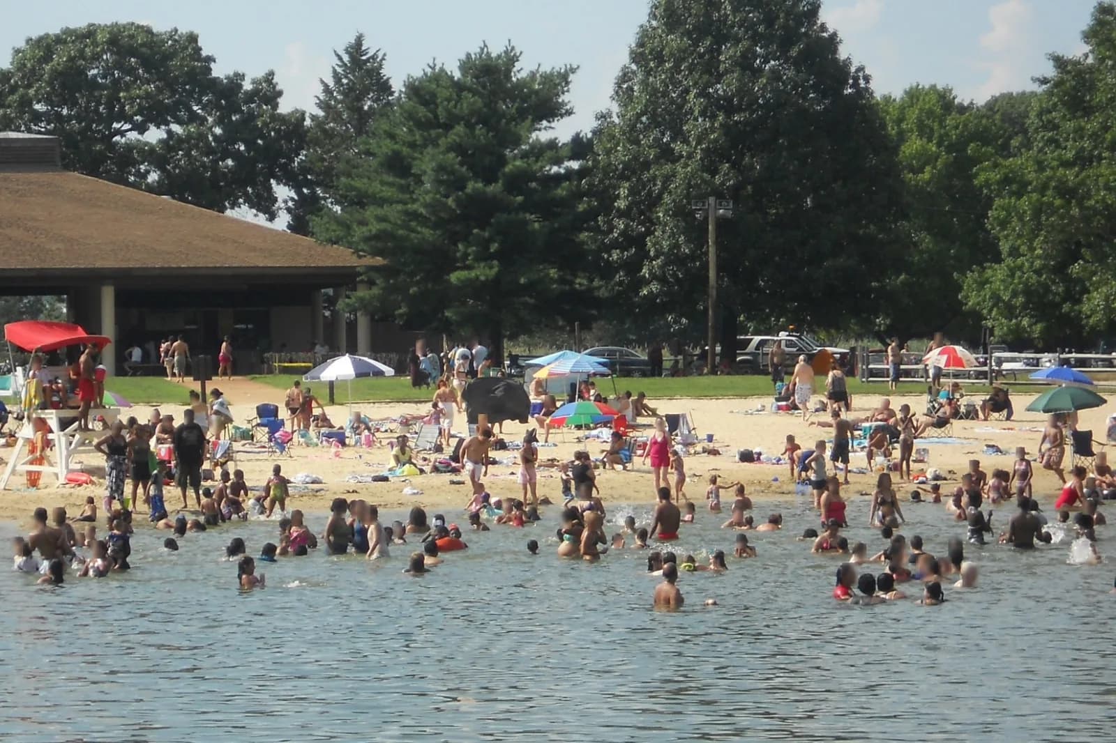 Cheesequake State Park swimming hole near Matawan, New Jersey