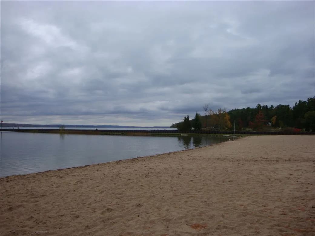 DeVoe Beach swimming hole near Indian River, Michigan