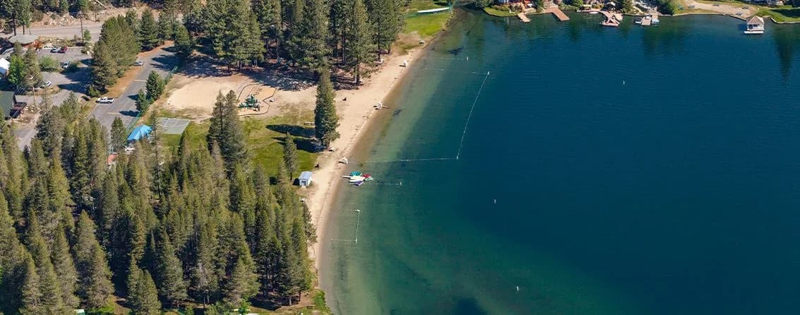 West End Beach swimming hole near Truckee, California