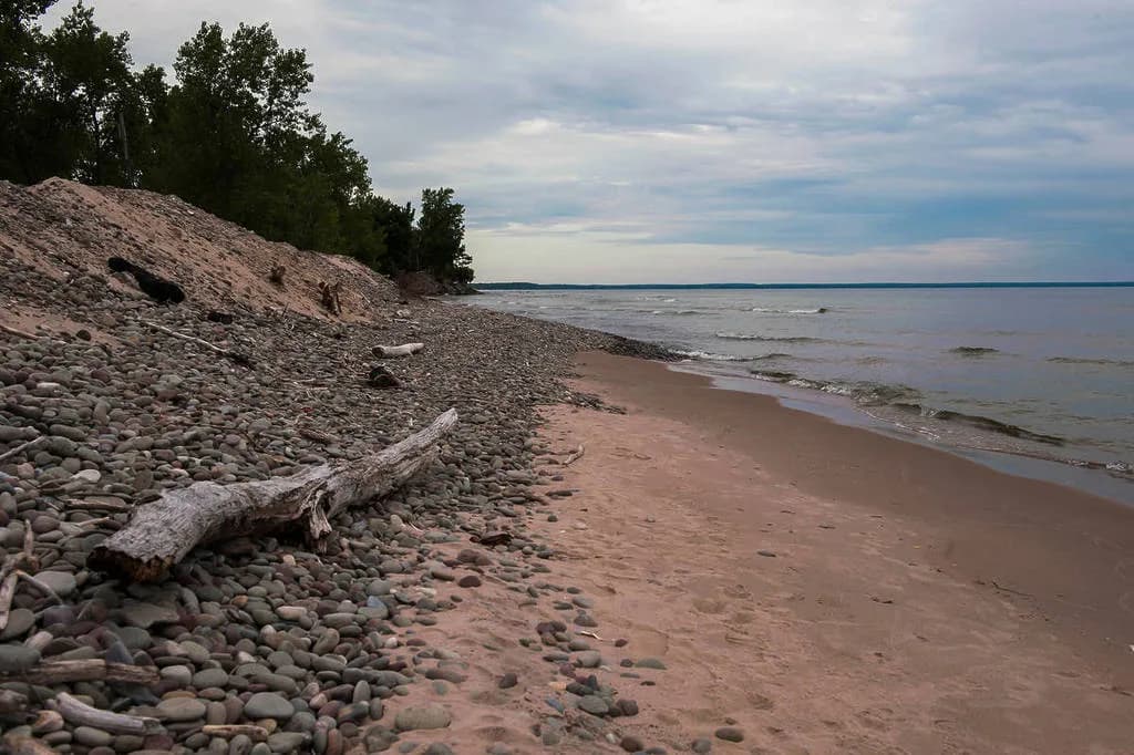 Sandy Island Beach State Park swimming hole near Pulaski, New York