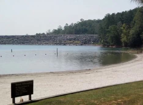 Lake Lanier swimming hole near Buford, Georgia