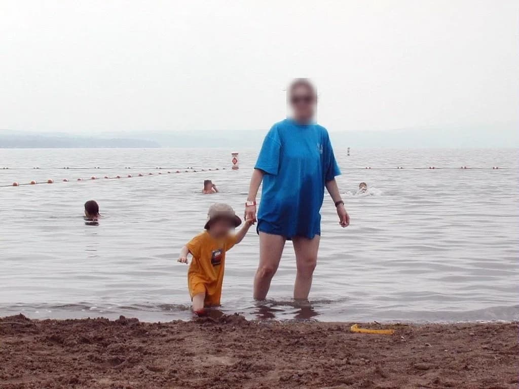 Kershaw Park swimming hole near Canandaigua, New York