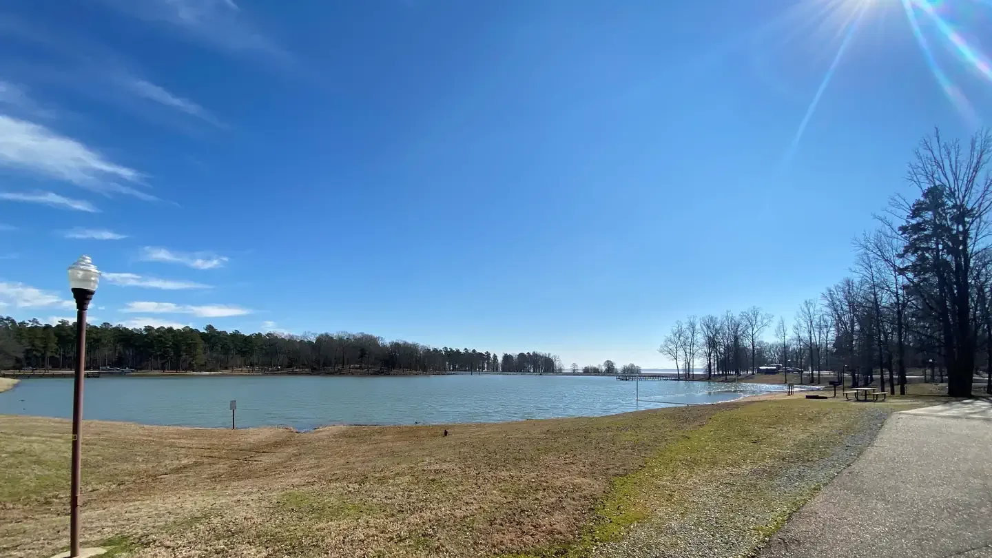 North Abutment Public Use Area swimming hole near Coffeeville, Mississippi