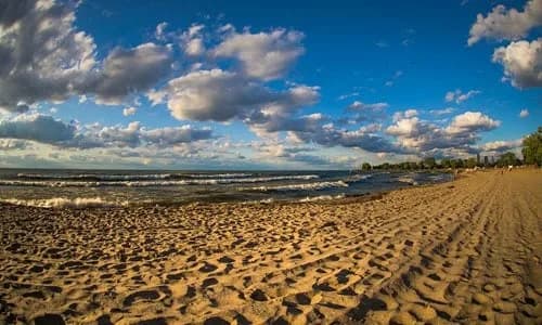 Edgewater Beach swimming hole near Cleveland, Ohio