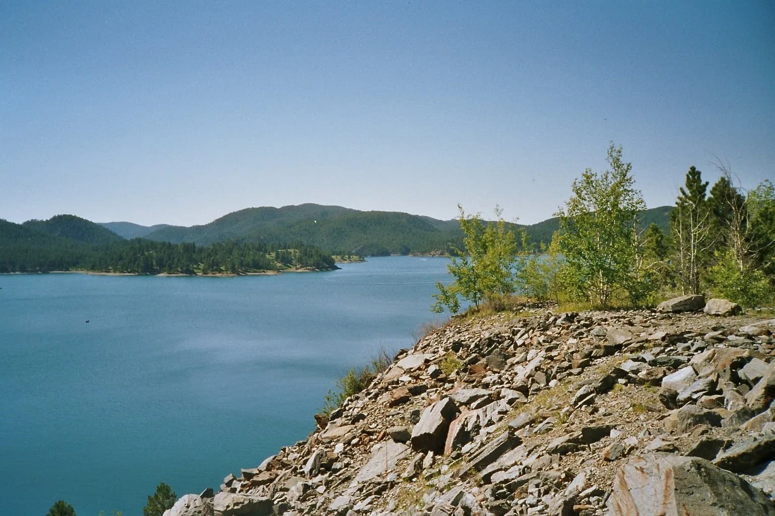 Sheridan Lake Swimming Beach swimming hole near Rapid City, South Dakota