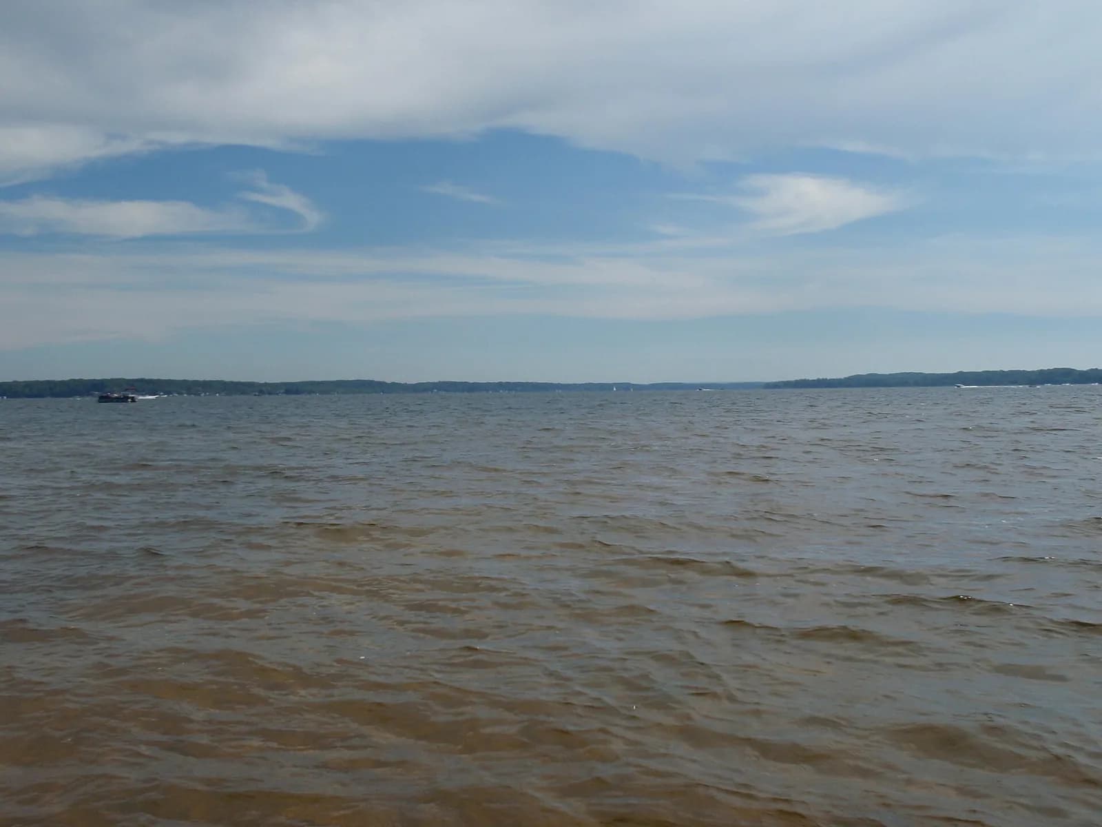 Ludington State Park Beach swimming hole near Ludington, Michigan