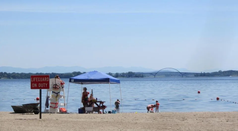 Port Henry Beach swimming hole near Port Henry, New York