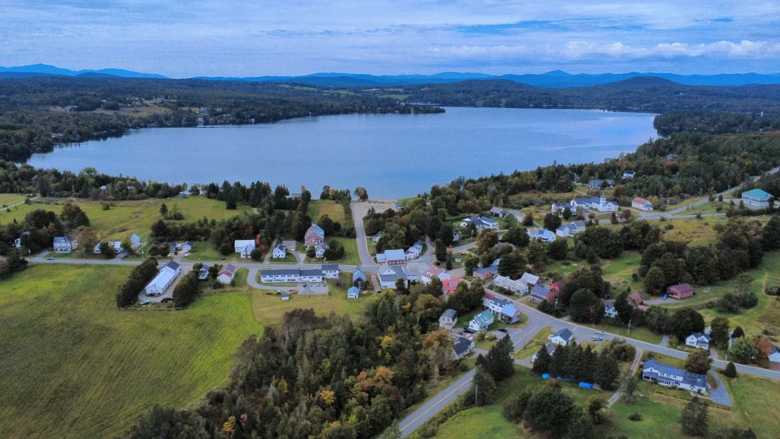 Caspian Lake Public Beach swimming hole near Greensboro, Vermont