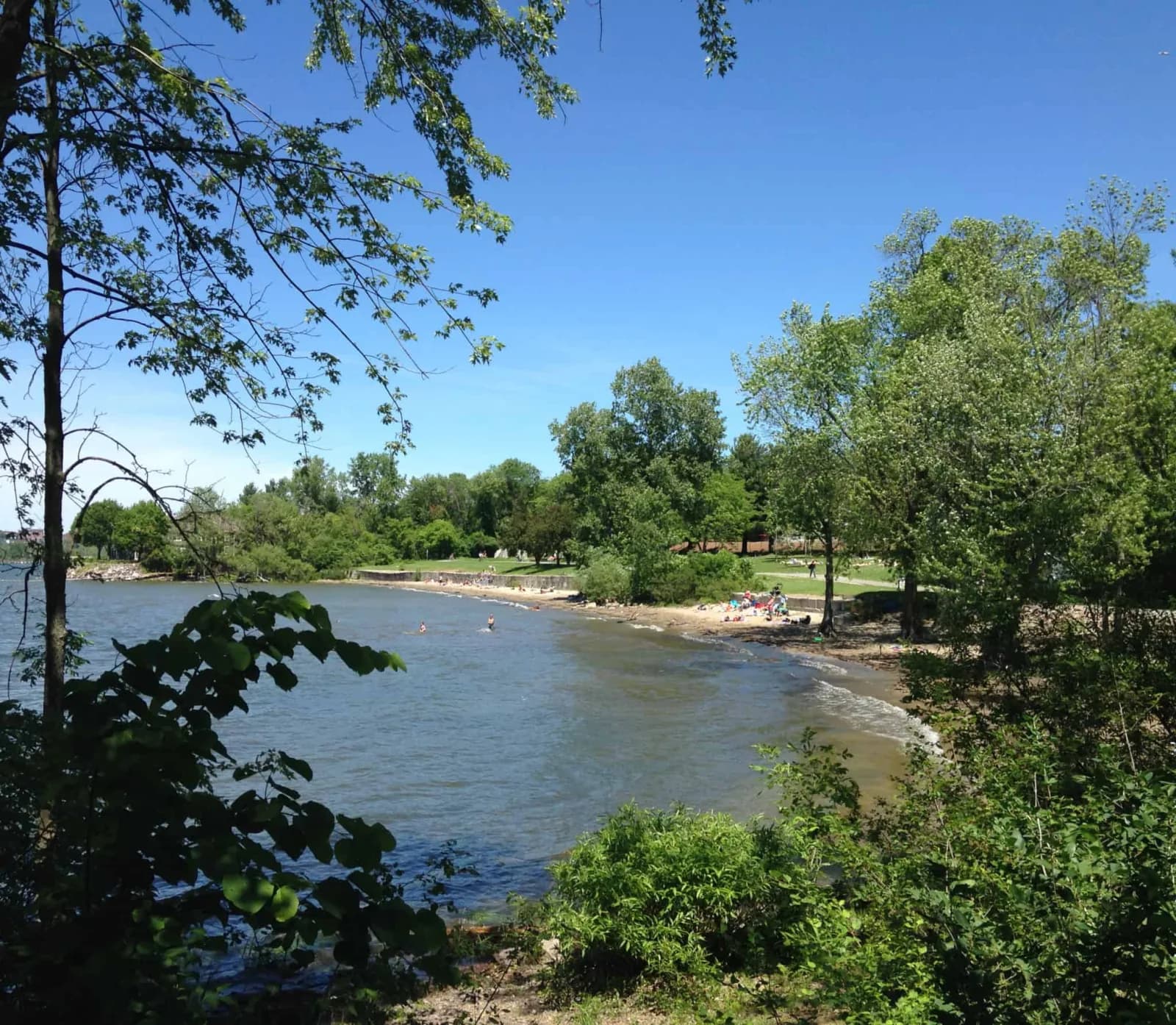Oakledge Park swimming hole near Burlington, Vermont