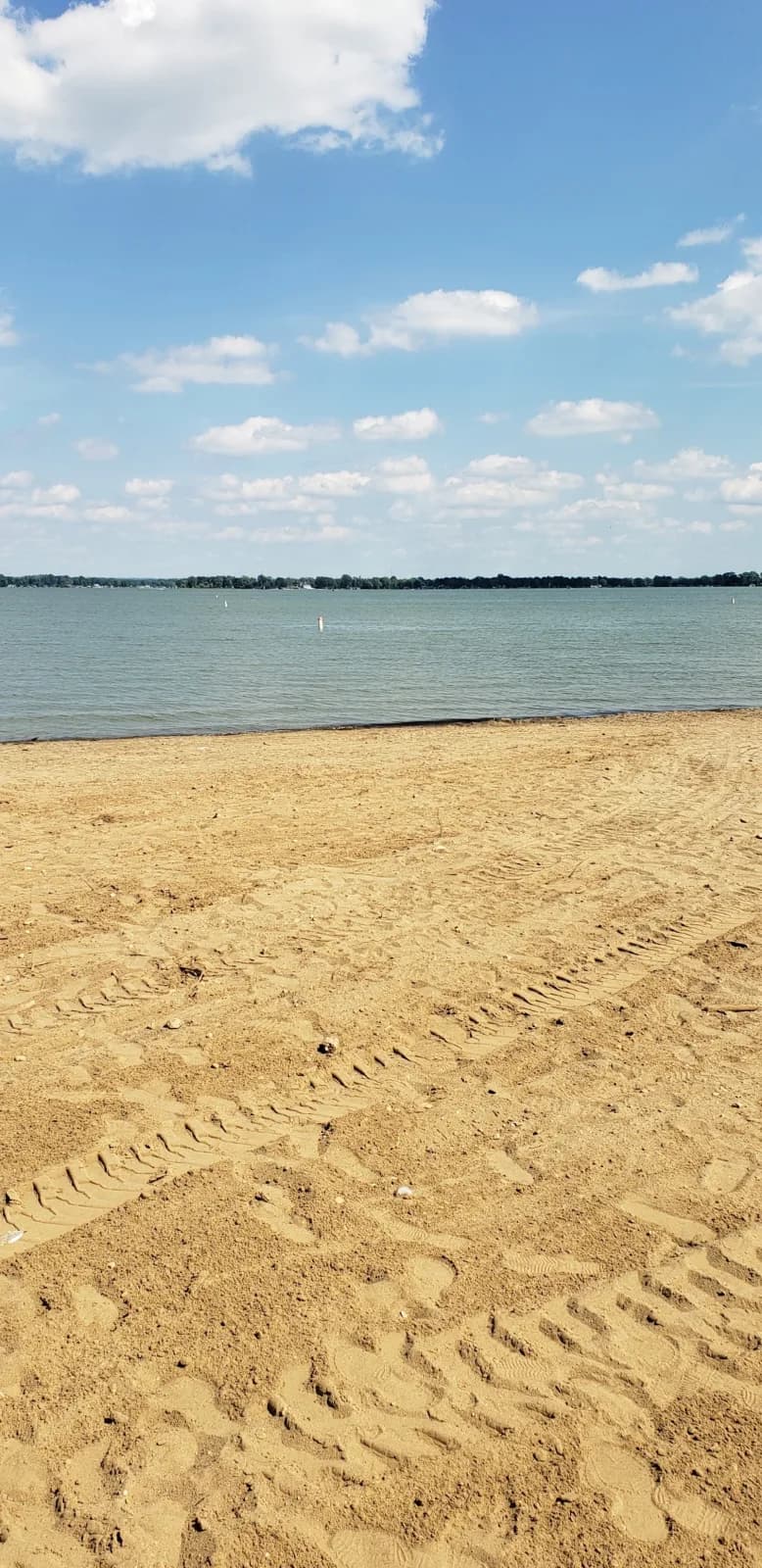 Old Field Beach swimming hole near Lakeview, Ohio