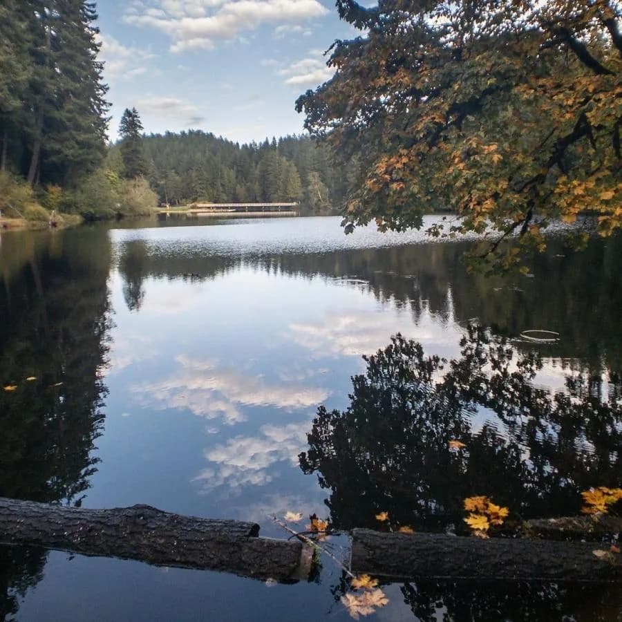 Lake Sylvia State Park swimming hole near Montesano, Washington