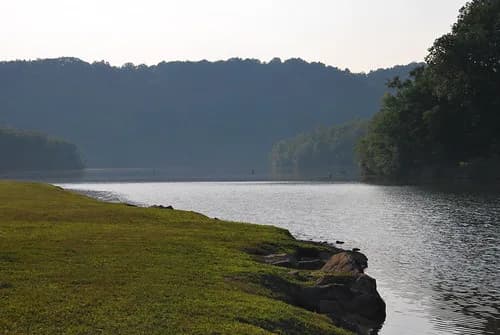 Bulltown Swim Beach swimming hole near Napier, West Virginia
