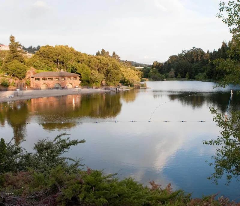 Temescal Regional Recreation Area swimming hole near Oakland, California