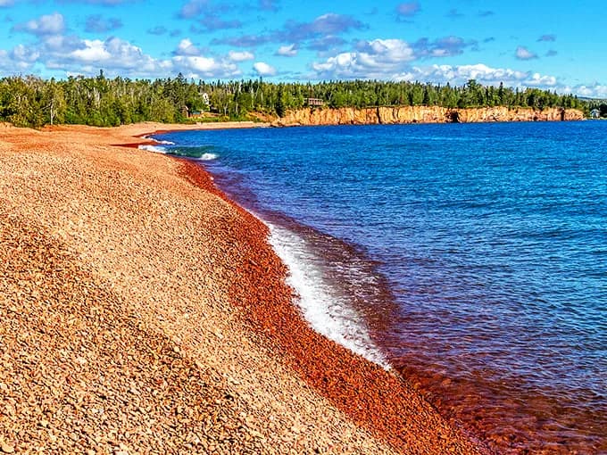 Iona's Beach Scientific and Natural Area swimming hole near Two Harbors, Minnesota