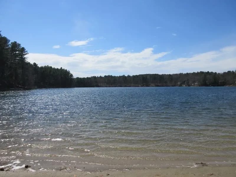 White Pond Beach swimming hole near Concord, Massachusetts