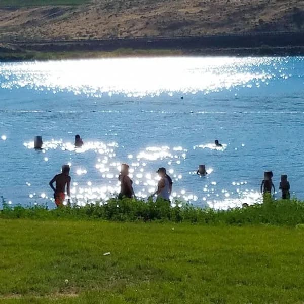 Crow Butte Park swimming hole near Paterson, Washington