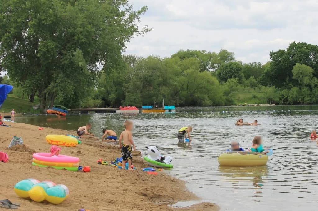 Scharnberg Park swimming hole near Everly, Iowa