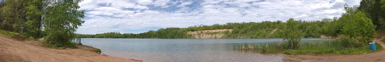 Tioga Beach swimming hole near Cohasset, Minnesota