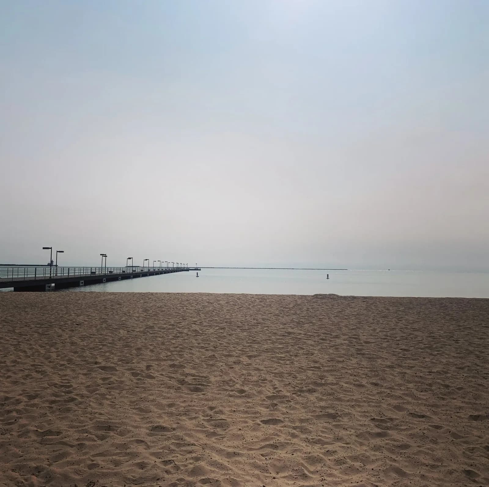 Judge James H. Lincoln Memorial Park swimming hole near Harbor Beach, Michigan