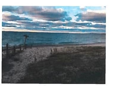 Michigan Beach Park swimming hole near Charlevoix, Michigan