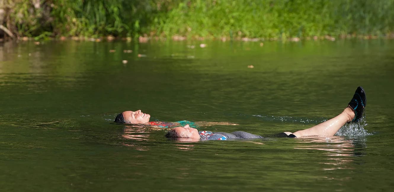Steelhead Beach Regional Park swimming hole near Forestville, California