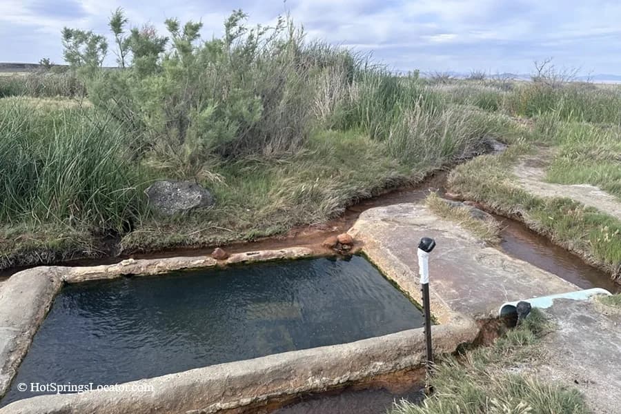Baker Hot Springs swimming hole near Strong, Utah