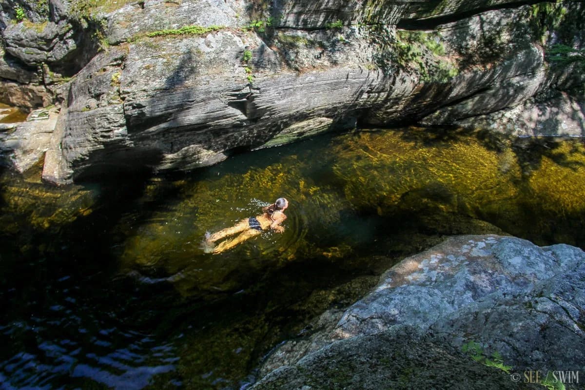 Frenchman’s Hole swimming hole near Newry, Maine