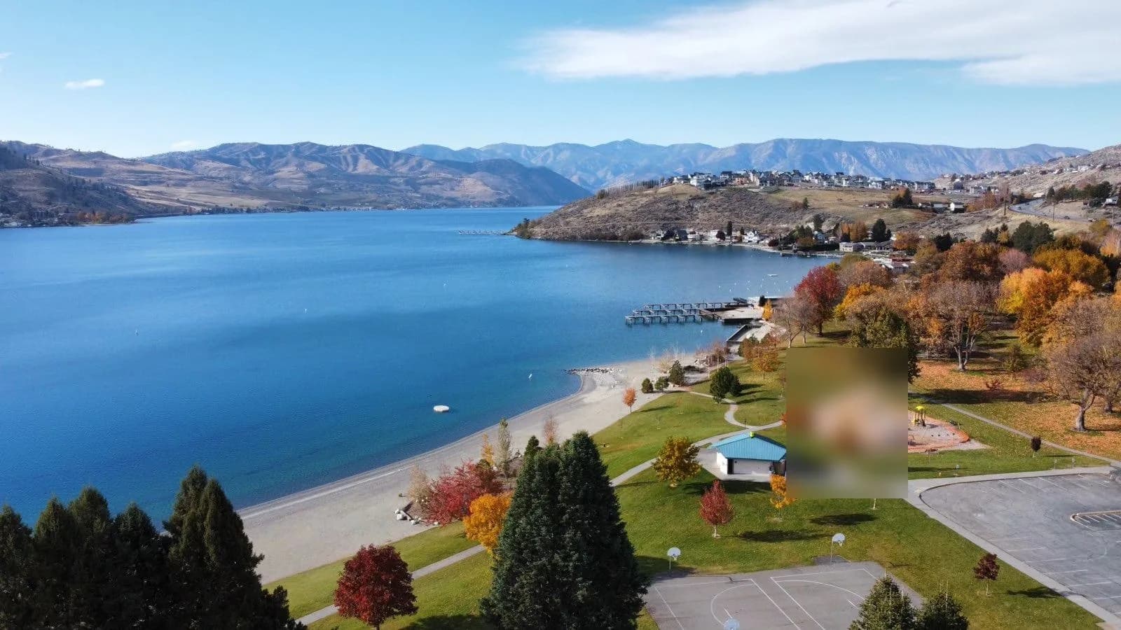 Don Morse Memorial Park swimming hole near Chelan, Washington